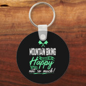 Biker van Mountain Biking Sleutelhanger (Voorkant)