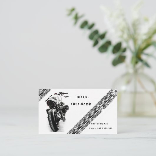 Biker Visitekaartje (Staand voorkant)