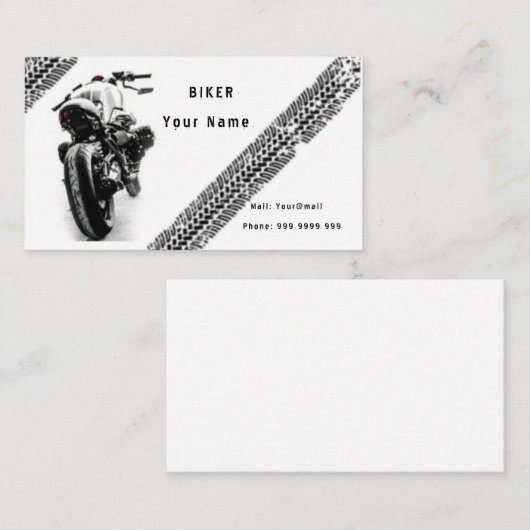 Biker Visitekaartje (Voorkant / Achterkant)