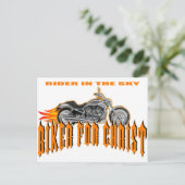 Biker voor Christus Briefkaart (Staand voorkant)