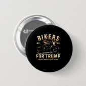 Biker voor Trump 2024 Ronde Button 5,7 Cm (Voorkant /achterkant)