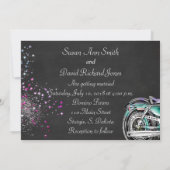 Biker Wedding Invitation for Motorcycle Kaart (Achterkant)