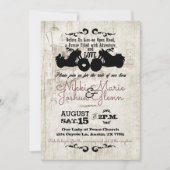 Biker Wedding Invitation Open Road Adventure Kaart (Voorkant)