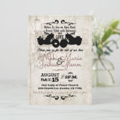 Biker Wedding Invitation Open Road Adventure Kaart (Staand voorkant)