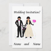 Biker Wedding Invitations Kaart (Voorkant)