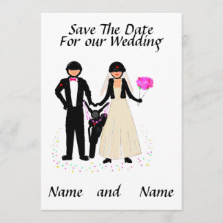 Biker Wedding Save the Date/ Invitations Date