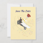Biker Wedding Save the Date Kaart (Voorkant)