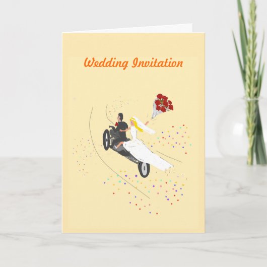 Biker Wedding Uitnodiging (Voorkant)