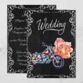 Biker Wedding Uitnodiging (Voorkant / Achterkant)