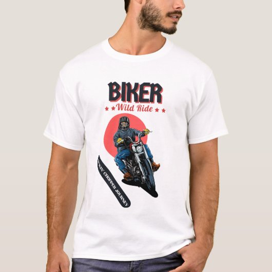 BIKER, Wild Ride, Rockin' Chopper Journey T-shirt (Voorkant)