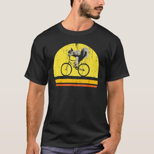 Biker Wildlife Forest Animal Natuur Cycling Squire T-shirt (Voorkant)
