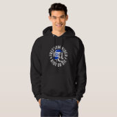 Biker with Israel flag Hoodie (Voorkant volledig)