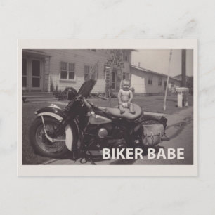 bikerbabe briefkaart