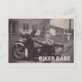 bikerbabe briefkaart (Voorkant)