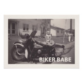 bikerbabe foto afdruk (Voorkant)