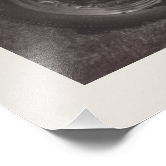 bikerbabe foto afdruk (Hoek)