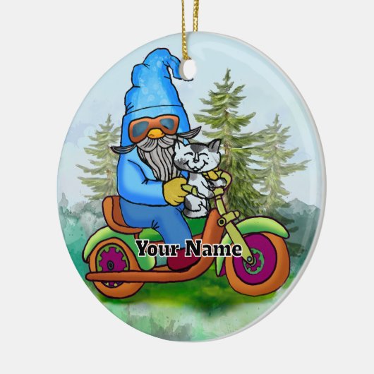 Bikerkabouter Keramisch Ornament (Links)