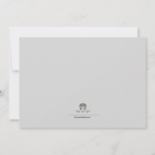 Biker's Birthday Foto Uitnodiging (Achterkant)