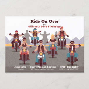 Bikers Birthday Party Invitation Kaart