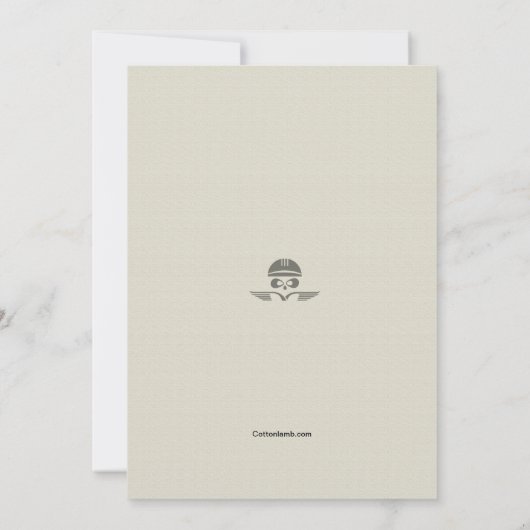 Biker's Birthday Uitnodiging (Achterkant)