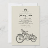 Biker's Birthday Uitnodiging (Voorkant)