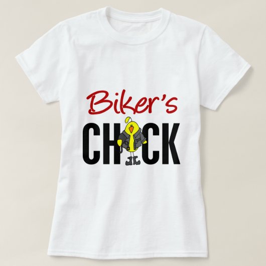 Biker's chick t-shirt (Design voorkant)