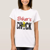 Biker's chick t-shirt (Voorkant)