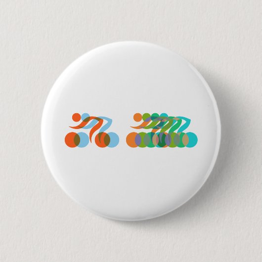 Bikers, Cyclers Freaks Ronde Button 5,7 Cm (Voorkant)