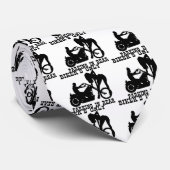 Biker's enige parkeerplaats aan de achterzijde stropdas (Opgerold)