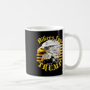Bikers For Trump T-shirt Gouden Vlag Adelaar Vlag  Koffiemok