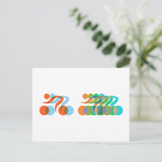 Bikers Freak Briefkaart (Staand voorkant)