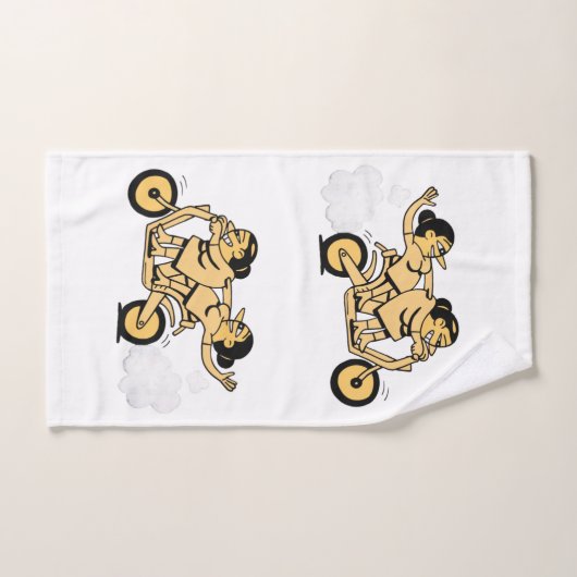 Bikers. Ga ervoor. Bad Handdoek (Handdoek)