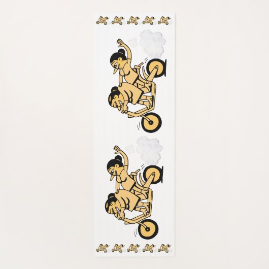 Bikers. Ga ervoor. Yogamat (Achterkant)