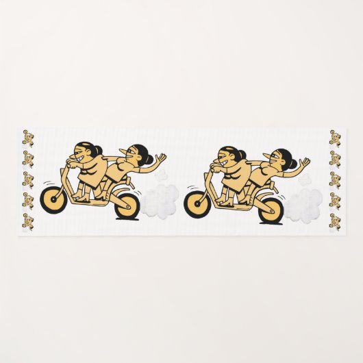 Bikers. Ga ervoor. Yogamat (Voorkant (horizontaal))