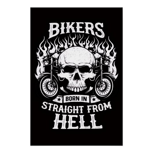 Bikers Geboren In Rechtstreeks Uit De Hel, Poster (Voorkant)