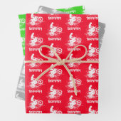 Bikers Motocross Dirt Bikers Mud Splats Pattern Inpakpapier Vel (In situ)