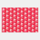 Bikers Motocross Dirt Bikers Mud Splats Pattern Inpakpapier Vel (Voorkant)