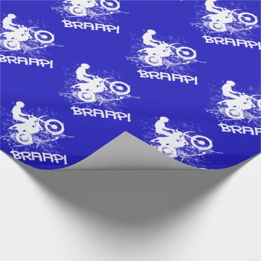Bikers Motocross Dirt Bikers Mud Splatter Braap Cadeaupapier (Hoek)