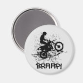 Bikers Motocross Dirt Bikers Mud Splatter Braap Magneet (Voorkant / Achterkant)