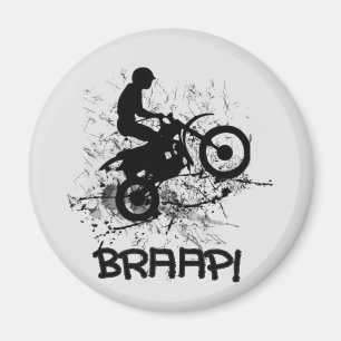 Bikers Motocross Dirt Bikers Mud Splatter Braap Magneet