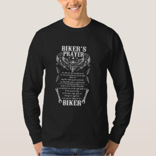 Bikers Prayer Motorcycle Christelijk Fietsen Motor T-shirt