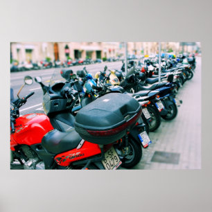 Bikers Row Barcelona, Poster Spanje