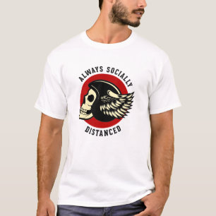 Biker's Social Distancing Kampioen T-shirt