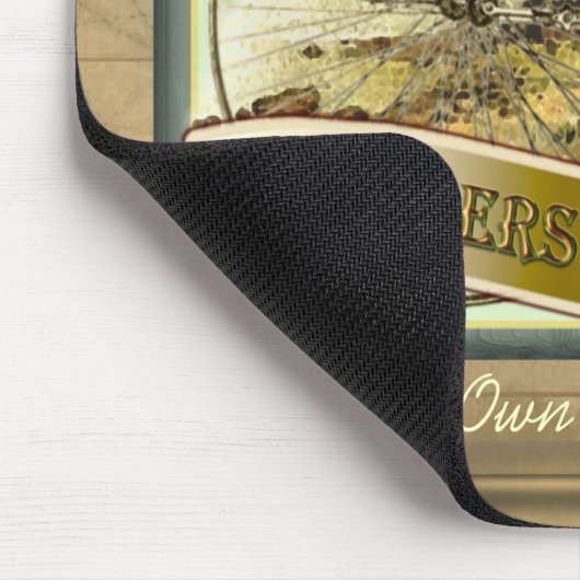 Bikers Tavern Pub Sign Mousepad Muismat (Hoek)