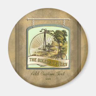 Bikers Tavern Pub Sign Personalied Magnet