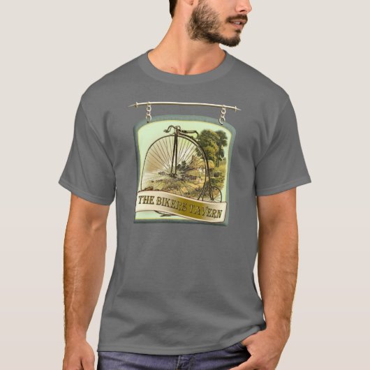 Bikers Tavern Pub Sign T-shirt (Voorkant)