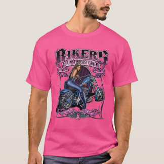 Bikers tegen borstkanker en overlevenden t-shirt
