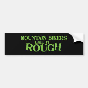 Bikers van bergen houden ervan ruw bumpersticker