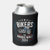 Bikers voor Harris Walz 2024 Harris Waltz 2024 Blikjeskoeler (Blikje Voorkant)