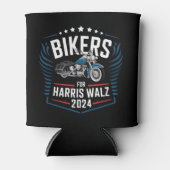 Bikers voor Harris Walz 2024 Harris Waltz 2024 Blikjeskoeler (Voorkant)